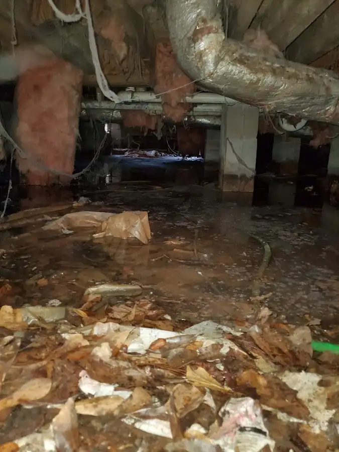 Crawl space flood assessment for Commercial Water Damage Restoration in North Las Vegas